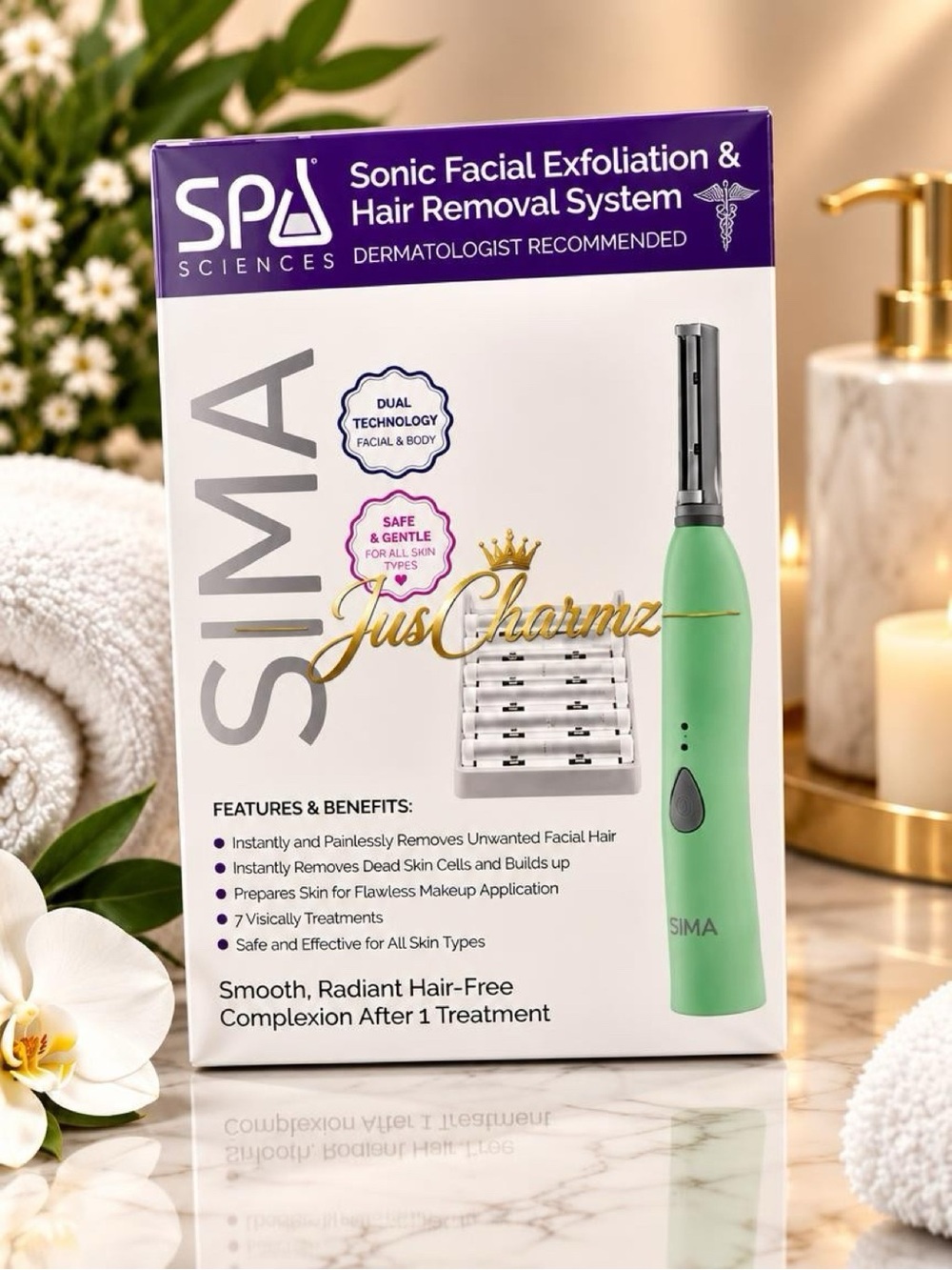 SPA Sciences Sonic Facial Exfoliation & Hair Removal System | New in Box